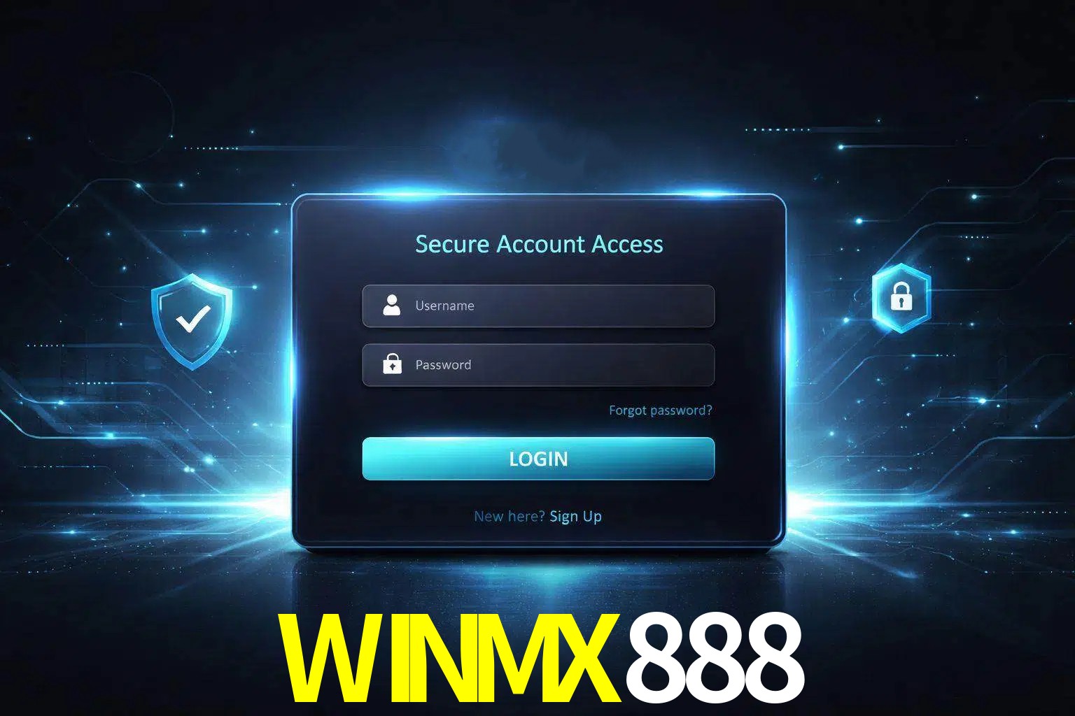 Pantalla de inicio de sesión de cuenta WINMX888 para usuarios en México